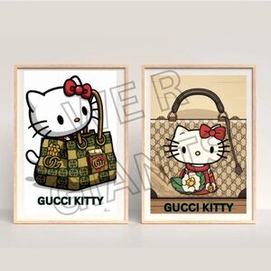 Mothers Day Sale- Luxury Hello Kitty Art Prints (2 for $20)